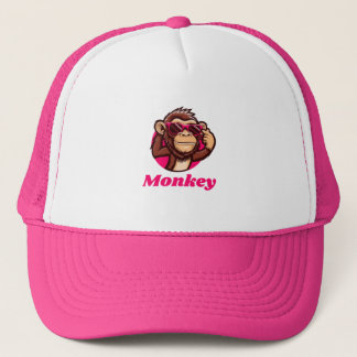 Cute Monkey Trucker Hat