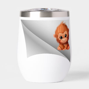 cute monkey under the patch