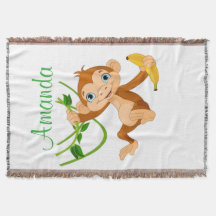 Cute Monkey with Banana