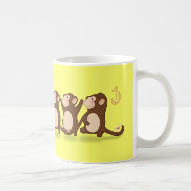 Cute Monkeys Coffee Mug (Right)
