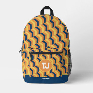 Cute Monogram Back to School Print Cut Sew Bag