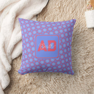 Cute Monogram Custom Pillow For Newlywed Gifts