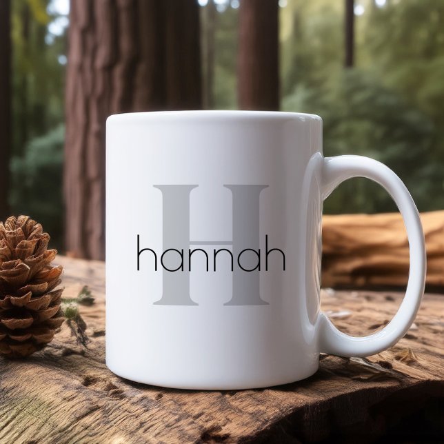 Cute Monogram Minimalist Design  Coffee Mug (Creator Uploaded)