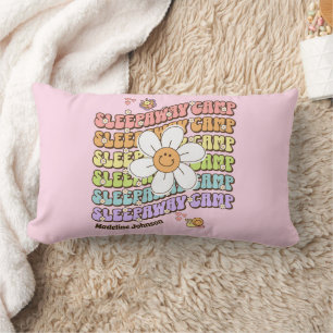 Cute Monogram Sleepaway Summer Camp  Lumbar Cushion