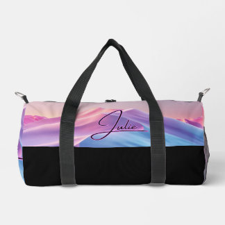 Cute Monogrammed Colorful Duffle Bag