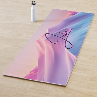 Cute Monogrammed Colorful Pattern Yoga Mat