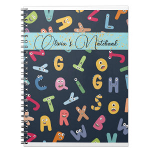 Cute Monster Alphabets Notebook