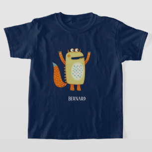 Cute Monster Bernard Custom Name T-Shirt