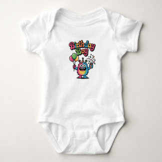 Cute Monster Birthday Boy Kids Onepiece Baby Bodysuit