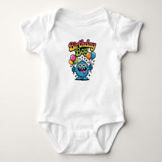 Cute Monster Birthday Boy Kids Onepiece Baby Bodysuit