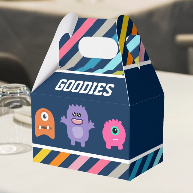 Cute Monster Birthday Party Favour Box (Creator Uploaded)