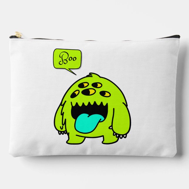 cute monster boo accessory pouch (Front)
