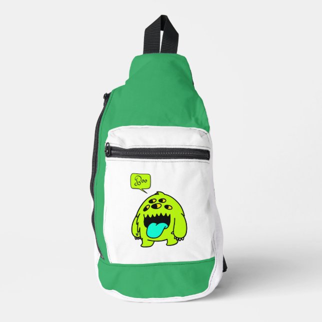 cute monster boo sling bag (Front)