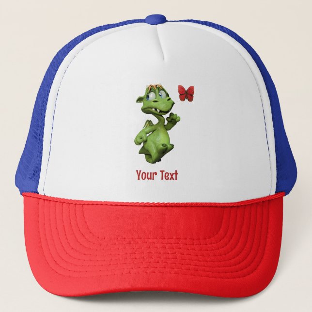 Cute Monster Butterfly Gift Trucker Hat (Front)