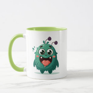 Cute Monster Cartoon Illustration Mug