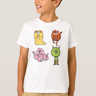 Cute Monster Characters Collection – Funny Cartoon T-Shirt