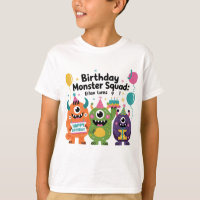 Cute Monster Cool Children Birthday T-shirt