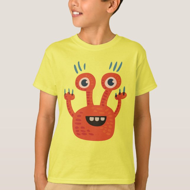 Cute Monster Kawaii Creature T-Shirt (Front)