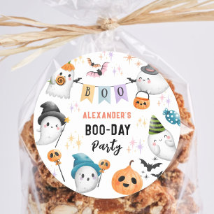 Cute Monster Kids Costume Halloween Birthday Boy Classic Round Sticker