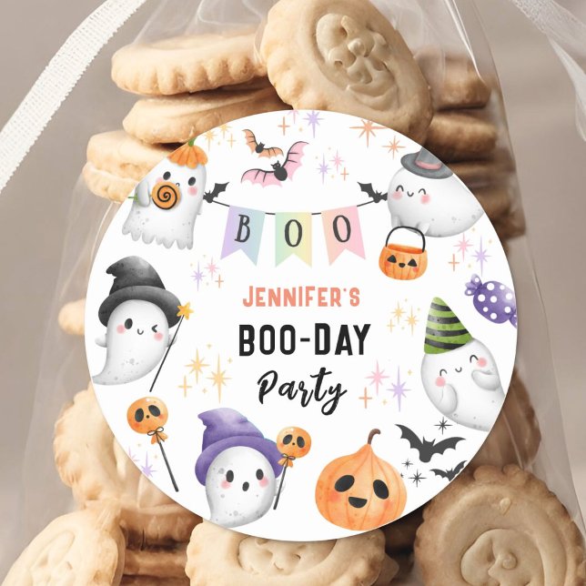 Cute Monster Kids Costume Halloween Birthday Girl Classic Round Sticker (Creator Uploaded)