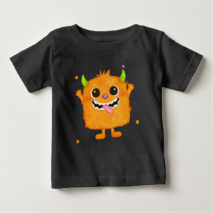 Cute Monster Kids Tee, Birthday Gift for Boys  Baby T-Shirt