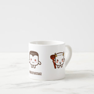 Cute Monster Marshmallows Halloween Espresso Cup