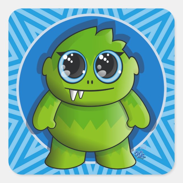 cute monster sticker richard legarreta (Front)