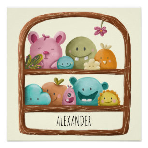 Cute Monster Toys Personalized Nursery Decor