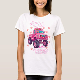 Cute Monster Truck Girls Like Monsters Too T-Shirt