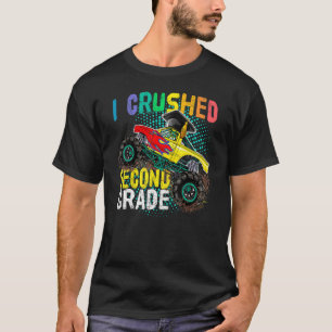 Cute Monster Truck Graduation Boys I Crushed Seco T-Shirt