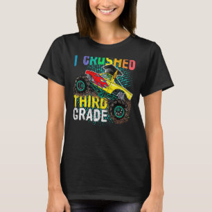 Cute Monster Truck Graduation Boys I Crushed Thir T-Shirt