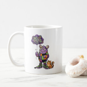 Cute Monster With Balloon Coffee Mug
