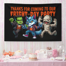 Cute Monsterrific Fright Day Halloween Party