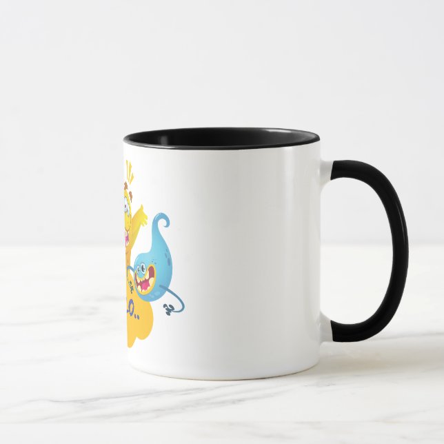 cute monsters, hello mug (Right)