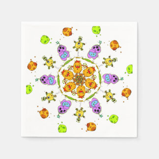 cute monsters napkin