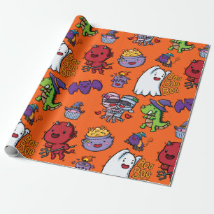 Cute Monsters Wrapping Paper