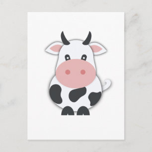 Cute Moo Cow Postcard