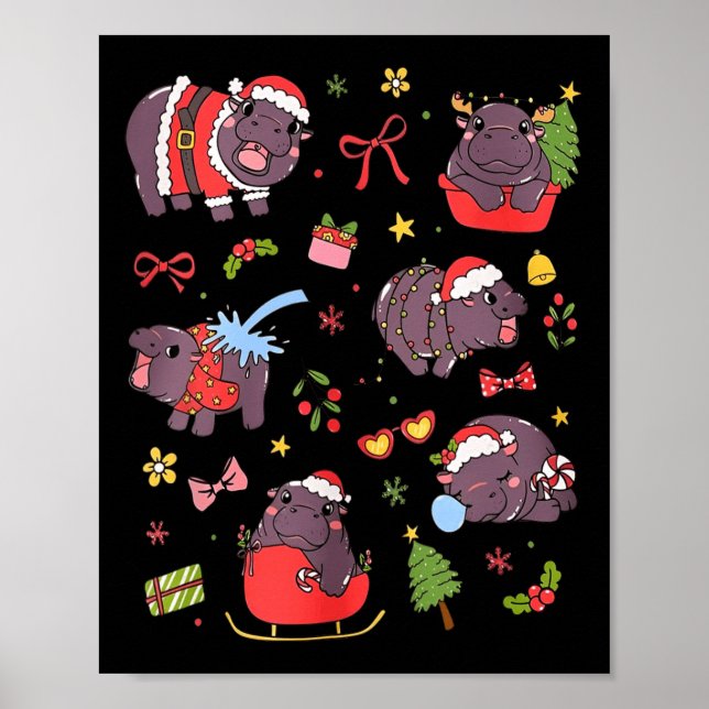 Cute Moo Deng Ba1  Poster (Front)