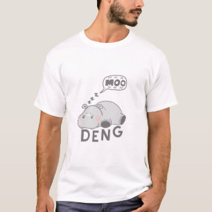 Cute Moo Deng Baby Nope Funny Long Sleeve T-Shirt