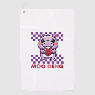 Cute Moo Deng Hippo _ Baby Hippo Tank Top_1 Golf Towel