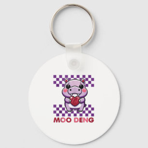 Cute Moo Deng Hippo _ Baby Hippo Tank Top_1 Key Ring