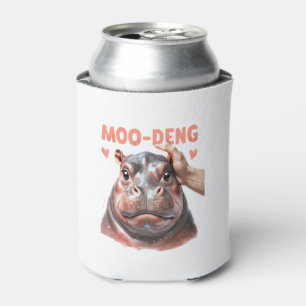 Cute Moo Deng T-Shirt Can Cooler