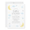 Cute Moon Clouds & Stars Baby Shower Invitation