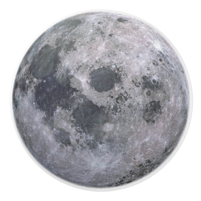 Cute Moon Space Drawer Handle Ceramic Knob (Front)