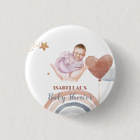 Cute moon star African american kids baby shower