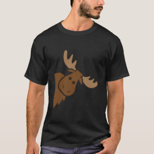 Cute Moose Elk Deer Funny Alaska Moose T-Shirt