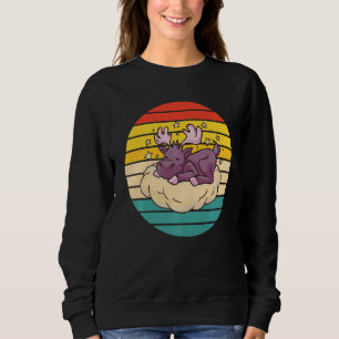 Cute Moose Sleeping Sweatshirt