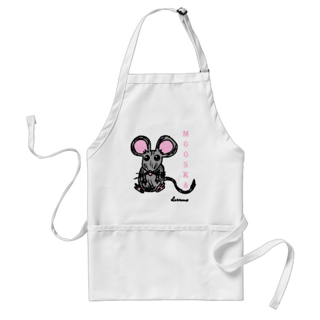 Cute Mooska Mouse Apron (Front)