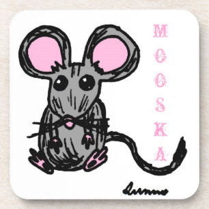 Cute Mooska Mouse Coasters - Set of 6