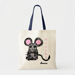 Cute Mooska Mouse Tote Bag